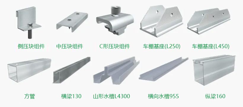 车棚支架系统关键部件