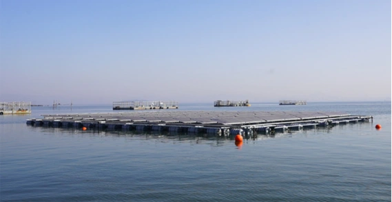 海上光伏平台实景